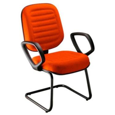 Imagem de Cadeira Diretor Para Escritório Linha Blenda Laranja - DESIGN OFFICE M