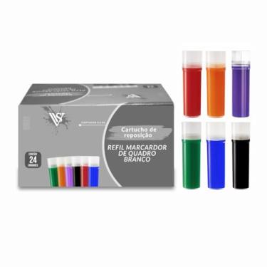 Imagem de Recarga Para Pincel De Quadro Branco Pilot Board Master 30uni Tinta 5 de cada cor-Viscollor