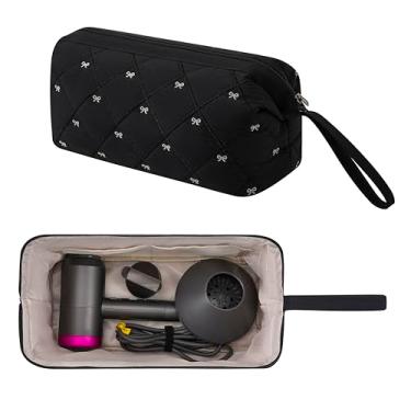 Imagem de GISMTR Bolsa de viagem para secador de cabelo Shark Flexstyle Dyson Airwrap impermeável à prova de poeira organizador de viagem para secador de cabelo Revlon Styler, Preto, Bonito
