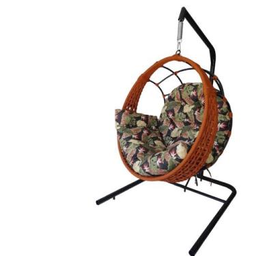 Imagem de Balanço ninho corda náutica com suporte para pendurar o balanço - REI 