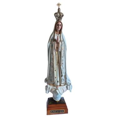 Imagem de Imagem de Nossa Senhora de Fátima Resina Importada de Portugal 20cm