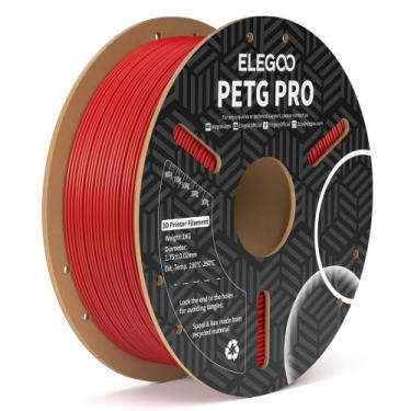 Imagem de Filamento para impressora 3D ELEGOO PETG PRO 1,75 mm vermelho 1 kg