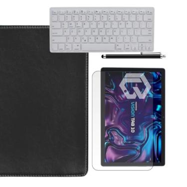 Imagem de Blance, Kit Capa Com Teclado + Película De Hydrogel + Caneta Touch Para Tablet Positivo Vision Tab 10