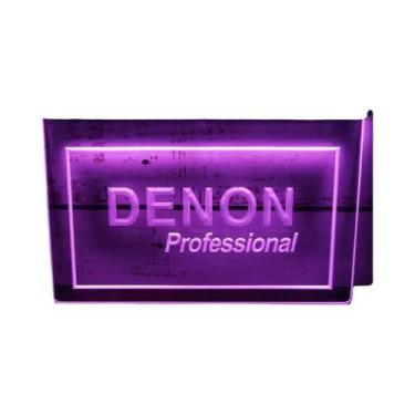 Imagem de Sinal De Néon LED Com Escultura 3D Denon Home Theater Áudio Arte De Pa