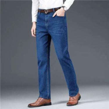 Imagem de Calça Jeans Moderna Resistente Slim Fit - Preston, Azul, 40
