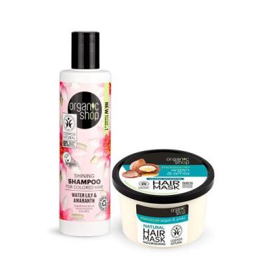 Imagem de Kit shampoo e Máscara Cabelos Coloridos Organic Shop