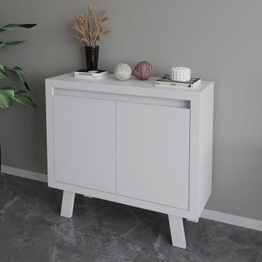 Imagem de Balcão para Escritório 90cm com 2 Portas e 1 Prateleira