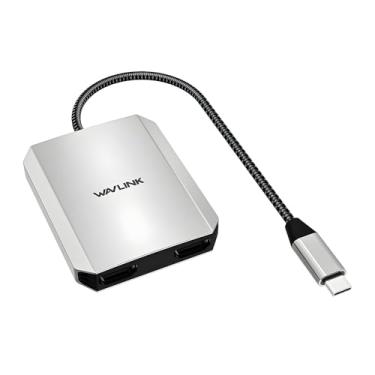 Imagem de Adaptador USB-C para HDMI Duplo 4K 60Hz com Power Delivery 100W, Tela 8K a 30Hz, Compatível com Windows, Mac OS, Android, iPad OS e Mais – Hub USB Tipo C 3 em 1 com Corpo em Alumínio Prata