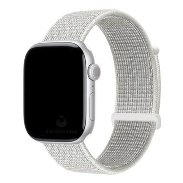 Imagem de Pulseira Nylon Loop compatível com Apple Watch - Baú do Viking, Branco