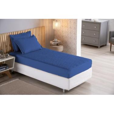 Imagem de Capa Para Colchão Junior Solteiro Com Elástico 02 Peças Cama Box E Cam