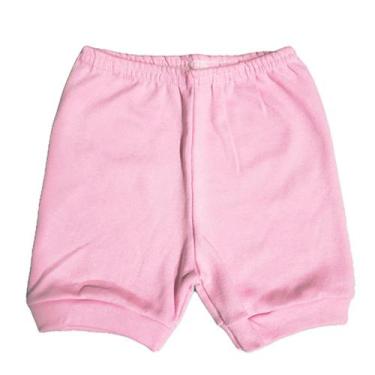 Imagem de Short Bebê Liso Com Punho Algodão Enxoval Verão Cores P M G - Koala Ba