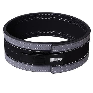 Imagem de IBRO Cinto De Academia Powerlifting Lever – Cintos De Couro Genuíno De Alta Resistência De 13 Mm - Agachamento, Levantamento Terra, Musculação, Levantamento De Peso, Ipf Power Lifting Strongman Par