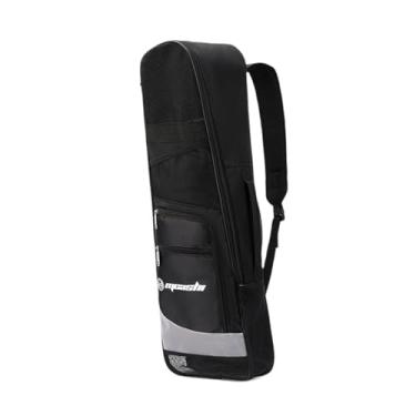 Imagem de oshhni Mochila de mergulho com snorkel, bolsa para equipamentos e nadadeiras, organizadora de ombro para atividades aquáticas, Preto