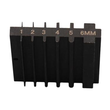 Imagem de UGPLM Guia do apontador para a cabeça do cortador de couro, afiadores de pá larga corte de couro mais fino dupla face afiada ferramenta de reparo