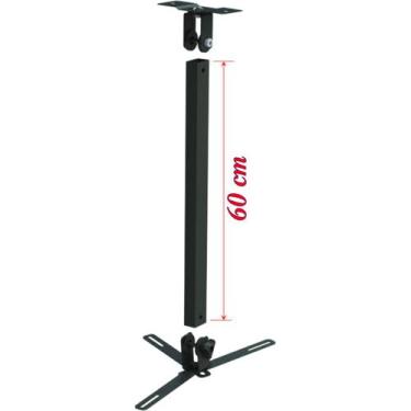 Imagem de Suporte projetor datashow teto braço 60 cm - MULTIFORMA, Preto