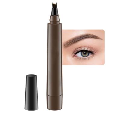 Imagem de BINGBRUSH Lápis Para Sobrancelhas Da Brow Stylist - Kits Micro De 4 Pontas Levantar E Remover, Longa Duração, À Prova D'Água, Pelo Natural (B-1Pc 02# Castanho Escuro)