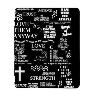 Imagem de Christian Quotes Capa compatível com iPad 9ª 8ª geração 10,9 polegadas 2021/2019/2018, capa engraçada com suporte de três dobras + porta-lápis para meninos e meninas, iPad 11 polegadas 2022