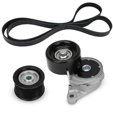 Imagem de VANJING Kit tensor de correia de transmissão Serpentine compatível com Toyota Land Cruiser Sequoia Tundra V8 4.6L/5.7L Substituição para 89378 39185