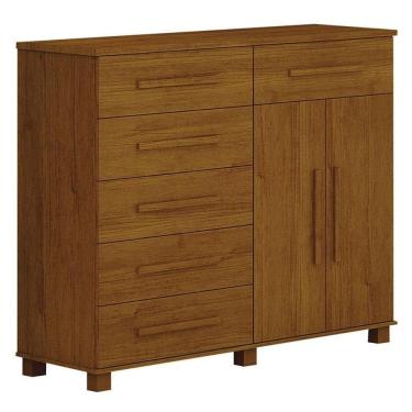 Imagem de Cômoda SP 6 Gavetas 2 Portas Cinamomo - Leifer Móveis