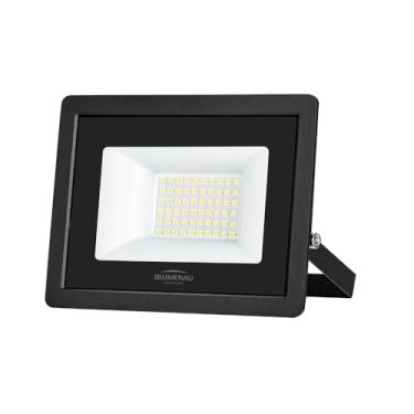 Imagem de Refletor Blumenau Led Tech Pro 50W Preto Bivolt 3000K Luz Amarela