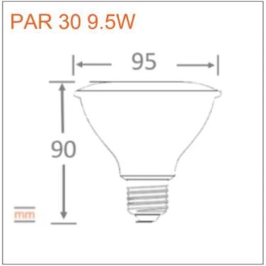 Imagem de Kit 12 Lampadas Led Par30 9,5W 3000K 900Lm Biv G4 - Osram