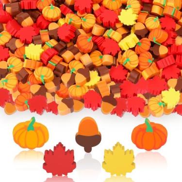 Imagem de Mini Erasers JUNEBRUSHS Fall 150 unidades de Ação de Graças para crian