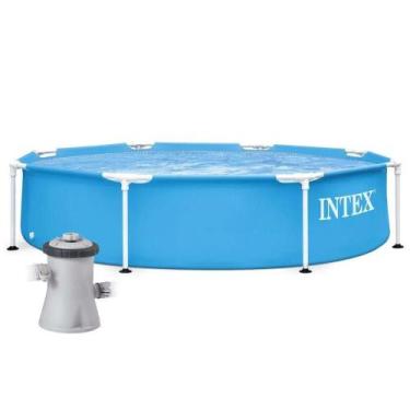 Imagem de Piscina Estrutural Metal Galvanizado Litros Com Bomba Filtrante 220v I