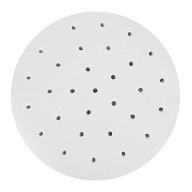 Imagem de Forros de fritadeira a ar 400 peças, papel pergaminho, papel perfurado redondo vaporizador antiaderente, forros de cesta, esteira, utensílios de cozinha para cozinhar, assar fritadeiras a ar