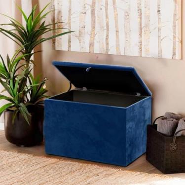 Imagem de Puff Baú Retangular Guarda Volume Escritório Quarto Sala - Realizar, A