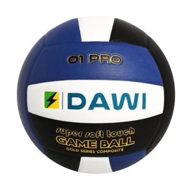 Imagem de bola de vôlei voleibol quadra/praia oficial dawi 01pro, Azul royal