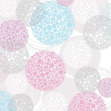 Imagem de Papel de Parede Adesivo Geométrico Rosa Azul Cinza - 057 - Multimpress