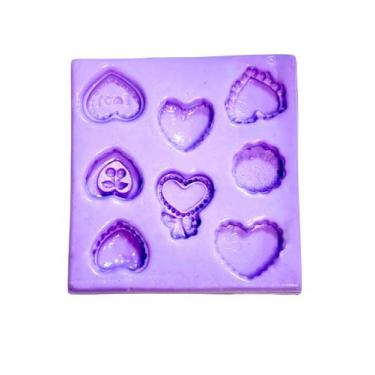 Imagem de F1485 molde de silicone macarrons coração confeitaria biscuit - confei