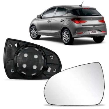 Imagem de Par Lente Subconjunto Retrovisor Hb20 2020 A 2022 - SP ACESSÓRIOS