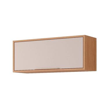 Imagem de Armário Aéreo Cozinha Modulado Esplendida Geladeira c/ 1 Portas Basculante 80cm Freijo/Off White - MGM