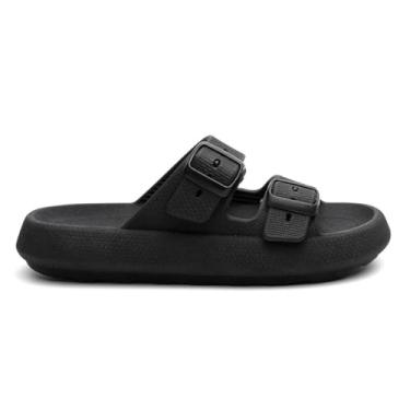 Imagem de Chinelo Casual Confort Nuvem Birken Macio Leve Confortável, Preto, 44