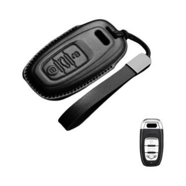 Imagem de Capa De Chaveiro De Couro Para Audi A4 A5 Q5 Q7 TT TTS 8S B9 2016 2017