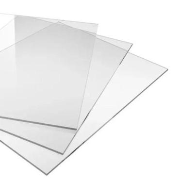 Imagem de Chapa de acrílico transparente 2mm, 20x20cm - Império da Impressão