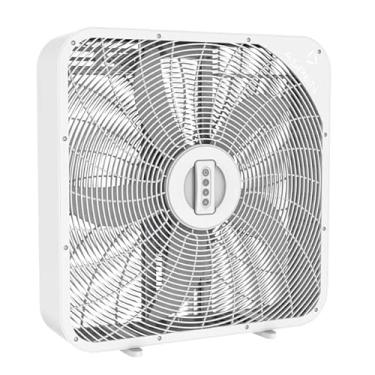 Imagem de Aspen Ventilador de caixa de 3 velocidades de 50 cm com controle remoto RF, alça embutida e fluxo de ar de mais de 2000 CFM – alto desempenho, design leve e armazenamento de cabos projetado para casas, salas de estar e muito mais