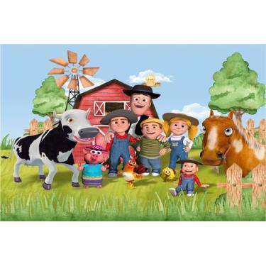 Imagem de Painel de Tecido Sublimado Fazendinha do Zenon Celeiro - Fabrika de Fe