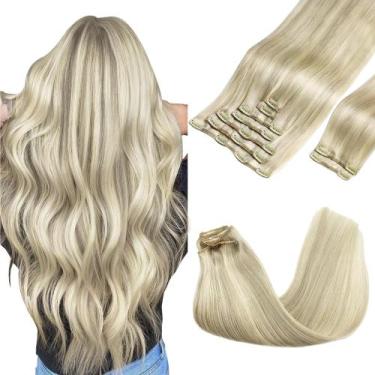 Imagem de Extensões de cabelo Clip in GOO GOO Real Human Hair 18 polegadas 150g