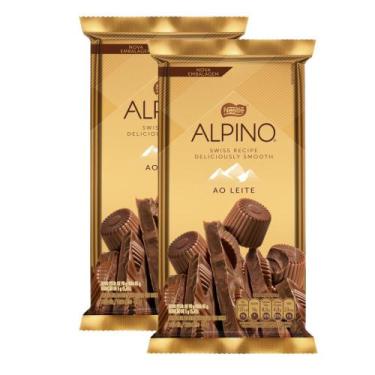 Imagem de Kit 2 Chocolate Nestlé Alpino ao Leite com 85g