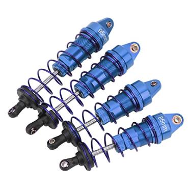 Imagem de Ymiko Absorvedor de Choque RC, Amortecedor Ajustável RC Damper Absorvedor de Choque Dianteiro Traseiro de Alumínio Traseiro Peças de Atualização do Amortecedor para Hsp para 1/10 Carro Car (#2)