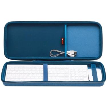 Imagem de XANAD Capa com teclado 75% de 84 teclas, para Keychron K2 versão 2/K2/Q1/V1, ASUS ROG Azoth 75%, Aula F75 Pro, Redragon K673 PRO (azul) – Interior: 43,4 cm x 15,5 cm x 3,3 cm