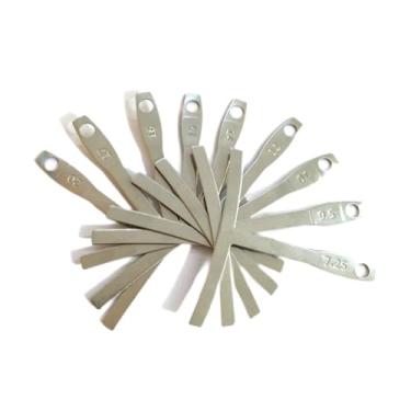 Imagem de oshhni 9 Peças de Ferramentas de Calibre de Raio de Corda Inferior, Ferramentas de Luthier para Braço de Guitarra Compactas para Ponte