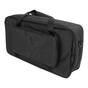 Imagem de aqxreight Bolsa de Pedal de Pedal de Guitarra Pedalboard Bag Portátil Bolsa de Armazenamento de Pedal de Guitarra Com Bolso e Zíper para Viagem Ao Ar Livre 60x32x12cm Oxford Ploth