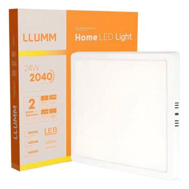 Imagem de 2X Plafon Home Led 24W Sobrepor 6500K Branco-Frio Llumm
