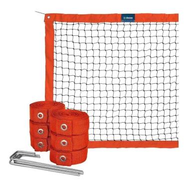 Imagem de 2X Kit Beach Tennis Laranja - Rede Oficial + Fita De Marcaçã