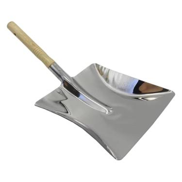 Imagem de Ｂｅｓｇａ Pás de cinzas para lareira, pá de pedreiro para lareira, pás compactas de jardim fáceis de usar, cabo de madeira para limpeza de fogueiras e, Grande