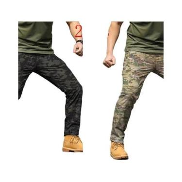 Imagem de Calças Táticas Camufladas Slim Fit Impermeáveis E Respiráveis Para Tre