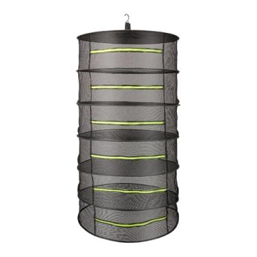 Imagem de Ioensy Secador de ervas, rede de secagem, frutos do mar, frutas, especiarias, cesta de vaso para áreas externas, grande capacidade, secador de plantas, 6 Camadas